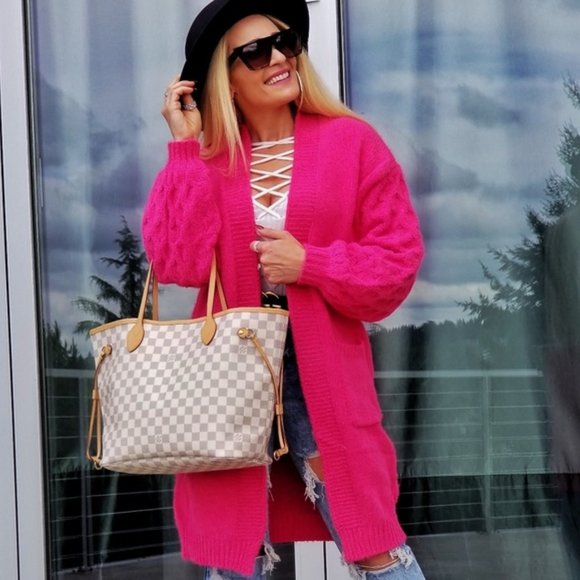 RESTOCK BREE Soft Cardigan Colorful Pink K… - Picture 3 of 5